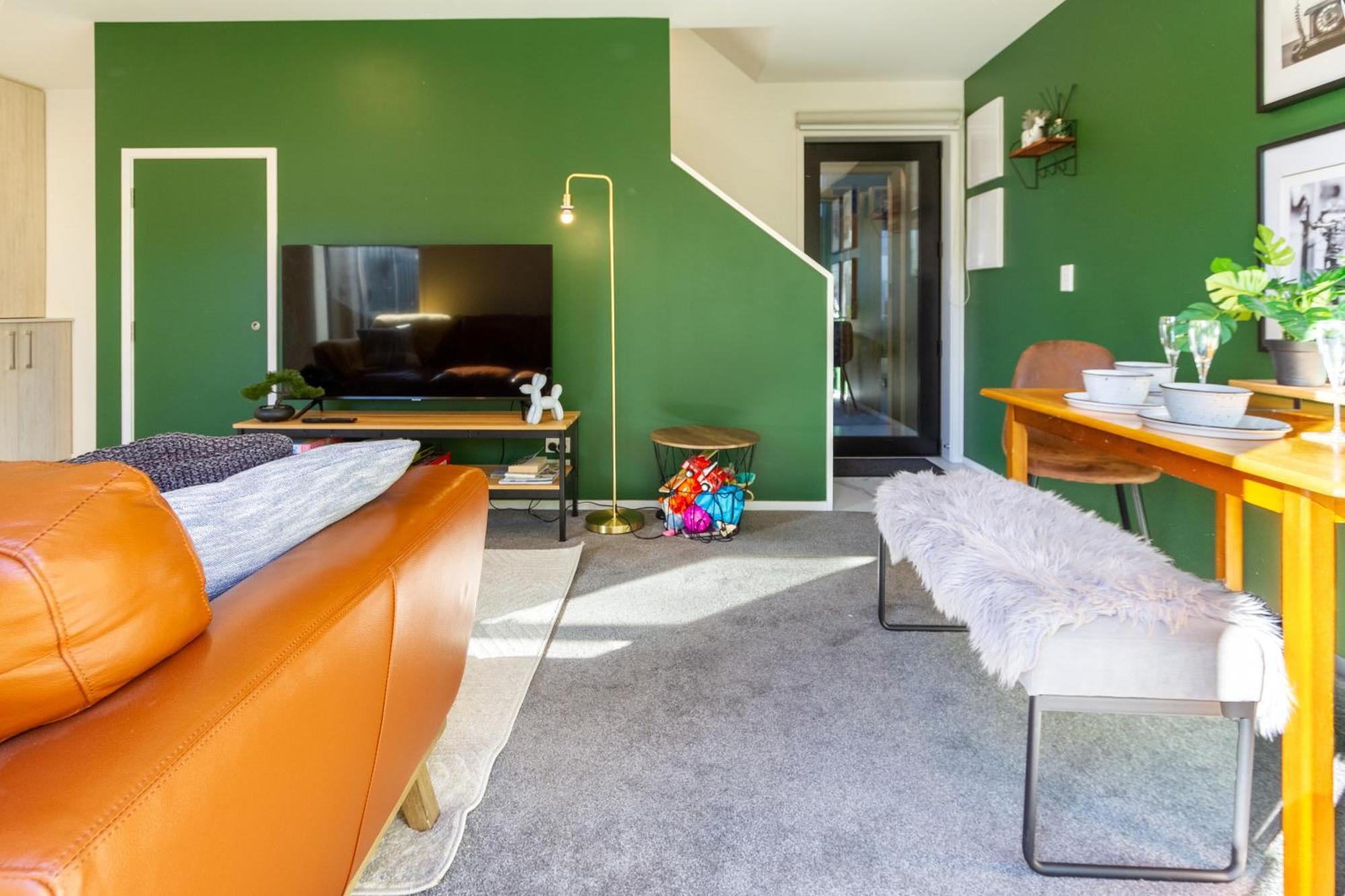 Gorgeous In Green - 2 Bed Central Oasis W/King Bed Christchurch Eksteriør bilde